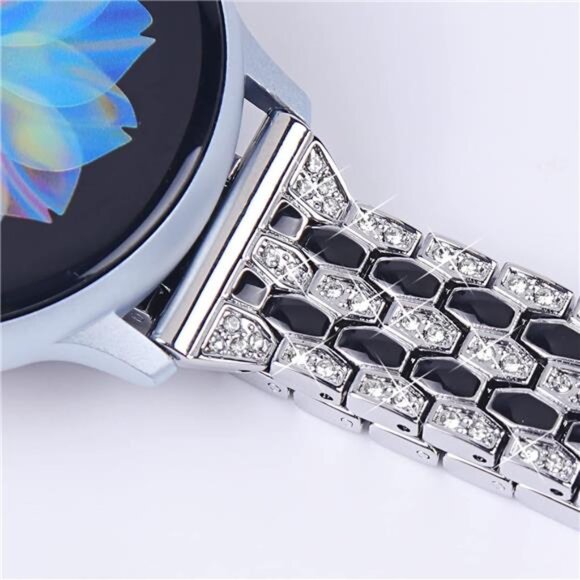 NEW Silver/Black Samsung Galaxy Watch Band - Picture 2 of 4